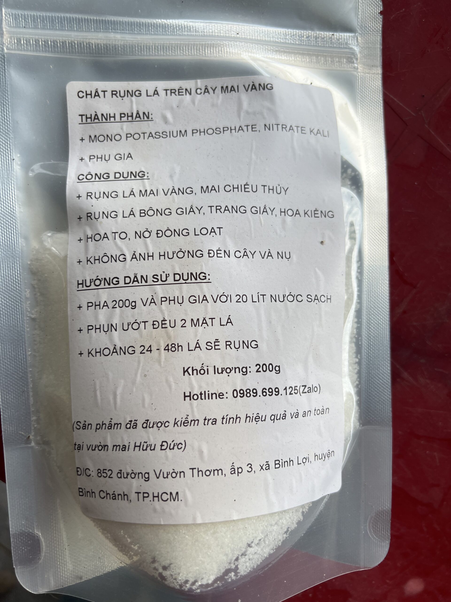 Chất Rụng Lá Mai Vàng (2)